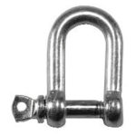 Manille zinguée 8mm intérieur 30x16mm Manille zinguée 8mm intérieur 30x16mm