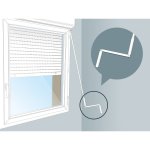 Manivelle complète avec tige hexagonale 10 mm en acier laqué blanc Manivelle complète avec tige hexagonale 10 mm en acier laqué blanc
