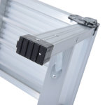 Marchepied escabeau plateforme de travail pliable dim. 113l x 41l x 48, 5h cm antidérapant aluminium Marchepied escabeau plateforme de travail pliable dim. 113l x 41l x 48, 5h cm antidérapant aluminium