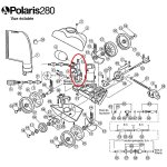 Mt d'alimentation coud de rechange pour polaris 280 / 380 - k30