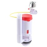 Mécanisme À câble pour wc double chasse 3 / 6 litres - bouton poussoir chromé Mécanisme À câble pour wc double chasse 3 / 6 litres - bouton poussoir chromé