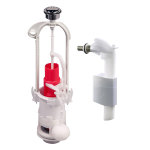 Mcanisme double poussoir mvb90 + robinet bf90 ecoul