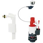 M�canisme � poussoir 3 / 6 l + robinet flotteur mw90. .