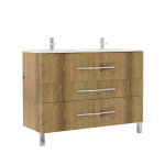 Meuble  poser alan - l120cm - chne rustique - plaqu bois - livr mont