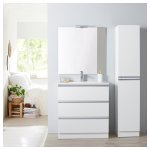 Meuble colonne de salle de bain À poser dynamic blanc 180 cm Meuble colonne de salle de bain À poser dynamic blanc 180 cm