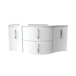 Meuble frollo laque 120 blanc