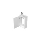 Meuble lave - mains 40x22 cm faible profondeur couleur blanc