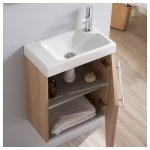 Meuble lave mains oak bordolino + lave mains hamac 3 + mitigeur