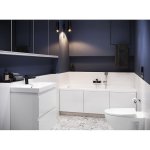 Meuble de salle de bain 50x35 cm faible profondeur blanc