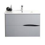 Meuble À suspendre 2doo - l70cm - gris - toucher doux - livré monté Meuble À suspendre 2doo - l70cm - gris - toucher doux - livré monté