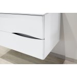 Meuble À suspendre 2doo - l90cm - blanc - toucher doux - livré monté Meuble À suspendre 2doo - l90cm - blanc - toucher doux - livré monté