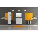 Meuble � suspendre tanaro - 60cm - gris - laqu� - livr� en kit - one pack