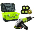 Meuleuse d'angle filaire 125mm ryobi rag800 - 125ta6, 800 w