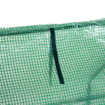 Mini serre de jardin 270l x 90l x 90h cm acier pe haute densit 140 g / m anti - uv 3 fentres avec ...