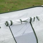 Mini serre pop - up de jardin - serre  tomates - 4 fentres + 4 portes zippes enroulable - dim. 2, ...