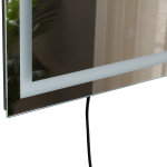 Miroir lumineux led salle de bain 32 w interrupteur tactile 50l x 4l x 70h cm
