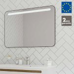 Miroir salle de bain �clairant r�tro 80 cm allibert