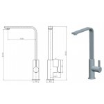 Mitigeur de cuisine chrom� slam