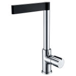 Mitigeur evier black style chrome noir boite