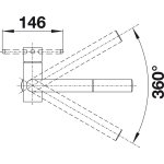 Mitigeur Évier avec douchette inox - 518716 Mitigeur Évier avec douchette inox - 518716