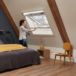 Moustiquaire enroulable comfort blanc 155 x 134 cm .