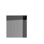 Moustiquaire fixe alu 150 cm x 150 cm, coloris gris