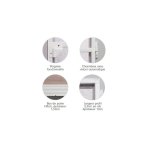 Moustiquaire porte battante 'porte usa' l100 cm x h 220 cm blanc Moustiquaire porte battante 'porte usa' l100 cm x h 220 cm blanc