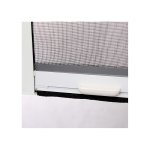 Moustiquaire pvc enroulable verticale fentre l 80 cm x h 100 cm, coloris blanc