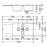 Mrg621, maris 2 cuves, r�versible, graphite, vidage manu, pr� - perc� rob franke - 094976