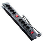 Multiprise 8 prises 16a + 2 interrupteurs