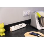 Multiprise d'angle 3p 16a + 1p 16a latrale + 2 usb parafoudre  cbler - otio
