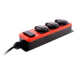 Multiprise tanche 3 prises 16a 2p + t avec 2x usb 2, 1a