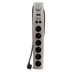 Multiprise parafoudre 6 prises 2p + t 16a + 2 prises tv + rj11 / rj45 Multiprise parafoudre 6 prises 2p + t 16a + 2 prises tv + rj11 / rj45