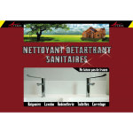 Nettoyant inox wc baignoire salle de bain sdb enlever calcaire sanitaire carrelage cabine douche - transparent ...