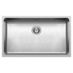 Nord inox evier cuisine a encastrer 1 cuve + 1 bonde a panier sans egouttoir - inox - 70 x 40 x 20 cm ...