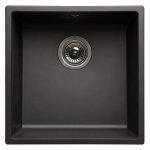 Nord inox evier cuisine a encastrer 1 cuve + 1 bonde a panier sans egouttoir - resine - 40 x 40 x 20 ...