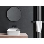 Oceanic vasque a poser en ceramique forme carree 39, 5x39, 5x14 cm lena