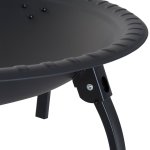Outsunny brasero boule de feu cheminée foyer extérieur 71l x 71l x 42h cm pieds rétractables grille À ... Outsunny brasero boule de feu cheminée foyer extérieur 71l x 71l x 42h cm pieds rétractables grille À ...