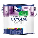 Oxygene satin blanc 15l peinture satine 0% de solvant ajout en phase aqueuse - levis