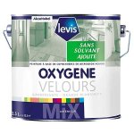 Oxygene velours blanc 15l peinture 0% de solvant ajout d'aspect velours pour murs intrieurs - levis ...