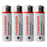 Pack 4 piles alcalines lr06 aa 1, 5 v - thomson