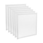 Pack de 6 dalle led extra plat 45w 600x600mm blanc froid complete avec driver