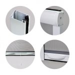 Pack eco de 2 moustiquaires enroulables alu h145 cm x l130 cm blanc