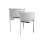 Pack eco de 2 moustiquaires enroulables alu h170 cm x l160 cm blanc