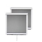 Pack eco de 2 moustiquaires enroulables pvc h145 cm x l100 cm blanc