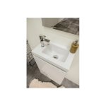 Pack lave mains avec miroir porto blanc - marque allibert
