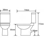 Pack wc  poser avec abattant magntique sortie horizontale