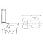 Pack wc gain de place sortie horizontale traitement 'hygine + '