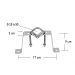 Paire de fixations murales erard 800852