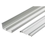 Paire de rails haut et bas 2400mm blanc Paire de rails haut et bas 2400mm blanc